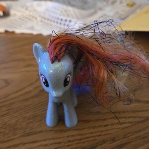 My Little Pony Rainbow Dash With Tinsel Hair. Sparkly Pony.